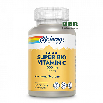 Super Bio Vitamin C 1000mg 100 Veg Caps, Solaray