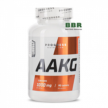 AAKG 1000mg 90 Tabs, Progress Nutrition