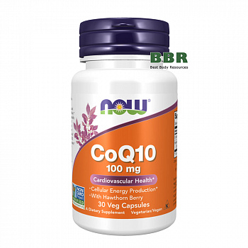 CoQ10 100mg 30 Caps, NOW Foods