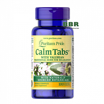 Calm Tabs with Valerian 100 Tabs, Puritans Pride