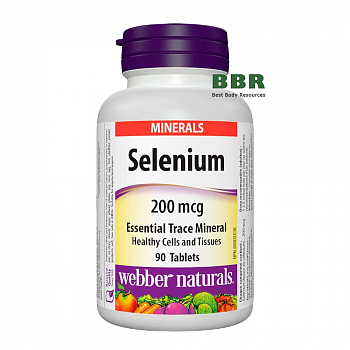 Selenium 200mcg 90 Tabs, Webber Naturals