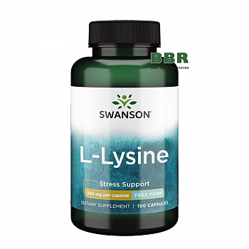 Lysine 500mg 100 Caps, Swanson