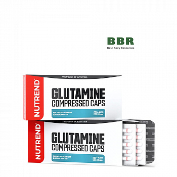 Glutamine Compressed 1400mg 120 Caps, NUTREND