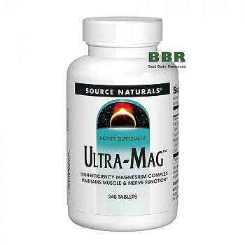 Ultra-Mag Magnesium Complex 240 Tabs, Source Naturals
