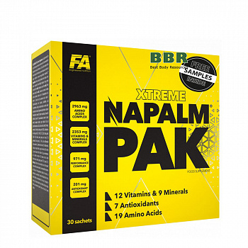 Napalm Pak 30 Packs, Fitness Authority