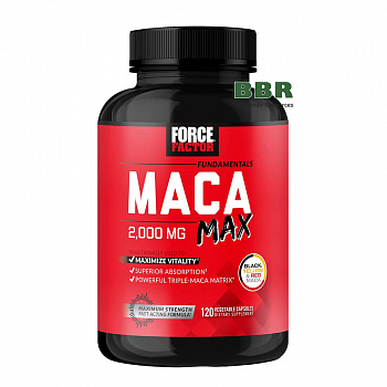 MACA Max 2000mg 120 Veg Caps, Force Factor