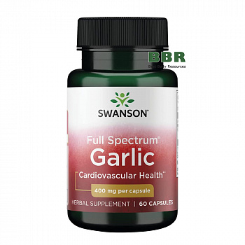 Garlic 400mg 60 Caps, Swanson