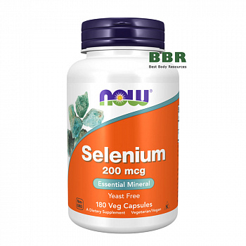 Selenium 200mcg 180 Caps, NOW Foods