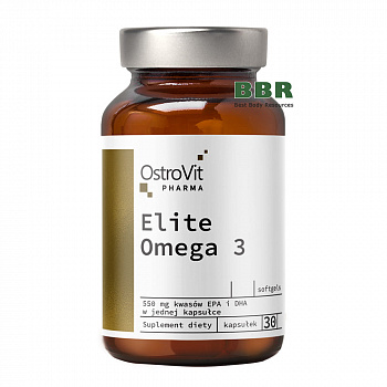 Elite Omega 3 30 Softgels, OstroVit Pharma