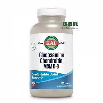 Glucosamine Chondroitin MSM D3 120 Tabs, KAL