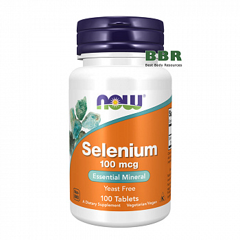 Selenium 100mcg 100 Tabs, NOW Foods