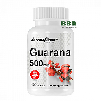 Guarana 500mg 100 Tabs, IronFlex