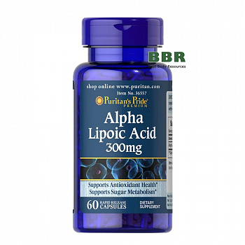 Alpha Lipoic Acid 300mg 60 Caps, Puritans Pride